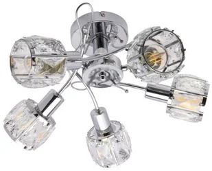 Krislamp Venus KR 373-5PL Plafon spot oprawa sufitowa 5x40W E14 chrom - Lampy sufitowe - miniaturka - grafika 2