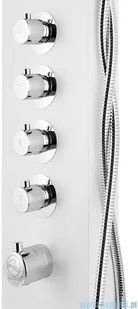 Corsan Kaskada panel prysznicowy z mieszaczem biały A-014AMBIALY | - Panele prysznicowe - miniaturka - grafika 5