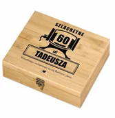 Zestawy do wina - Murrano Elektryczny korkociąg zestaw do wina w skrzynce z nadrukiem dla ZDW5-004 - miniaturka - grafika 1