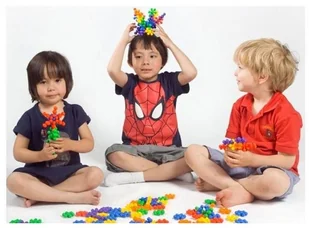 Fat Brain Toys Klocki gwiazdki - 180 elementów FB5902596105181 - Klocki - miniaturka - grafika 3