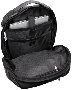 McKlein Czarny plecak i torba podróżna East Side ze skóry naturalnej na laptopa 17" - Torby na laptopy - miniaturka - grafika 6