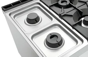 Bartscher 4-PALNIKOWA KUCHNIA GAZOWA +PIEKARNIK EL. 2/1 GN 2952271 - Piece, kotły  i płyty grzejne gastronomiczne - miniaturka - grafika 4