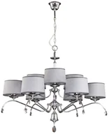 Lampy sufitowe - Jupiter 1606 - EG 9 CH - Żyrandol kryształowy EGIDA 9xE27/60W - miniaturka - grafika 1