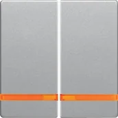 Gniazdka elektryczne - Berker Q1/Q3/Q7 aluminium klawisz świecznikowy podświetlany B_16276084 - miniaturka - grafika 1