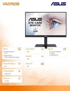 Asus VA229QSB Czarny - Monitory - miniaturka - grafika 8