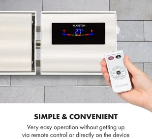 Klarstein Klarstein Cosmic Beam Smart 24, promiennik podczerwieni, 2400 W, sterowanie przy użyciu aplikacji, biały ACO7-CosmicBeSm24-WH - Ogrzewanie przenośne Klarstein Klarstein Cosmic Beam Smart 24, promiennik podczerwieni, 2400 W, sterowanie przy użyciu aplikacji, biały ACO7-CosmicBeSm24-WH - Ogrzewanie przenośne - miniaturka - grafika 9