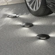 Lampy ogrodowe - Fumagalli Oprawa wpuszczana LED Ceci 160-3L czarna CCT - miniaturka - grafika 1