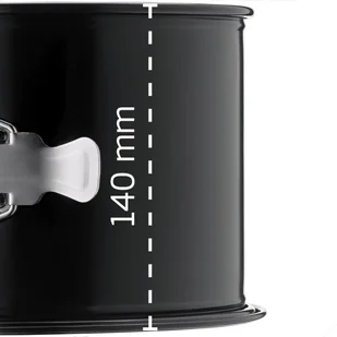 Kaiser Inspiration High 20 Cm Czarna Tortownica Okrągła Z Wyjmowanym Dnem Stalowa - Formy do ciast - miniaturka - grafika 6