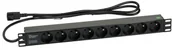 Listwy zasilające - Listwa zasilająca rack 9 gniazd 1U wtyk Ups Abcv - miniaturka - grafika 1