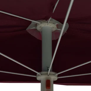 vidaXL Półokrągły parasol ogrodowy na słupku, 180x90 cm, bordowy vidaXL - Parasole ogrodowe - miniaturka - grafika 8