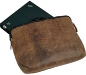 Torby na laptopy - Alassio , 601360  Laptopsleeve Style, 15.6 cala, wykonana z prawdziwej skóry brązowy 601360 - miniaturka - grafika 1