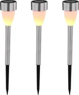 Lampy ogrodowe - Solar Globo Lampa solarna wbijana na zewnątrz ledowa Globo 33576-3 33576-3 - miniaturka - grafika 1