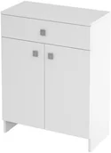 Szafki łazienkowe - Cersanit Komoda Rubid biała - miniaturka - grafika 1