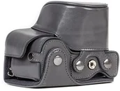 Akcesoria fotograficzne - MegaGear megagear "zawsze gotowa" Sony skórzana torba na aparat  łatwy w instalacji, statyw i pracy w firmie obwodowej akcesoria  kompatybilny z SONY Alpha A6500 |16  50 MM |  , szary MG1233 - miniaturka - grafika 1