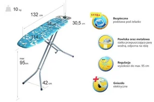 Vileda Viva Express Smart Plus Deska do prasowania 143026 - Deski do prasowania - miniaturka - grafika 3