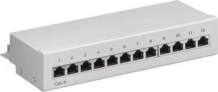Goobay CAT 6 port Ethernet Patch Panel 12 STP ekranowane, 1 szt. 69306 - Switche - miniaturka - grafika 2