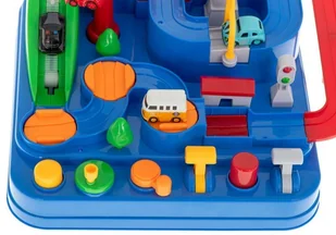 Tor przeszkód interaktywny parking wyścigi 4 autka KX6012 - Tory, garaże, parkingi - miniaturka - grafika 5