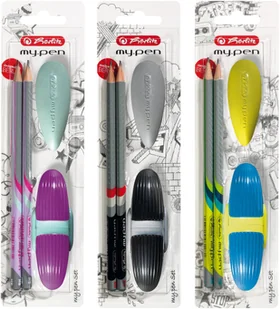 Herlitz  Zestaw My.Pen Ołówek (2szt), temperówka, gumka - Artykuły biurowe - miniaturka - grafika 2