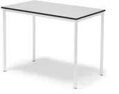 Meble do szkół i przedszkoli - AJ Produkty Stół BORS, 1200x700x900 mm, laminat szary, biały - miniaturka - grafika 1