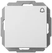 Wyłączniki światła i elektryczne - Elektro-Plast Przycisk dzwonek Sentia biały 1414-10 - miniaturka - grafika 1