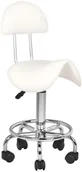 Krzesła i taborety kosmetyczne - ACTIVESHOP TABORET KOSMETYCZNY 6001 BIAŁY - miniaturka - grafika 1