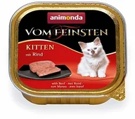 Mokra karma dla kotów - animonda Vom Feinsten animonda Von Feinsten Kitten, mokra karma dla rosnących kotów w pierwszym roku życia, z wołowiną, 32 x 100 g - miniaturka - grafika 1