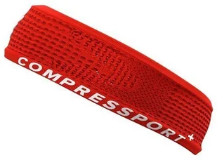 Compressport opaska na głowę THIN HEADBAND ON/OFF V3 czerwona - Czapki i chusty sportowe męskie - miniaturka - grafika 7