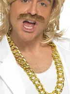 Dodatki do strojów karnawałowych - Smiffys Naszyjnik gruby kolor złoty 38827 - miniaturka - grafika 1