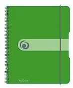 Szkolne artykuły papiernicze - Herlitz Brulion na spirali A5/80K kratka PP zielony (2szt) - miniaturka - grafika 1