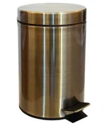 Kosze na śmieci - Bemeta RETRO kosz łazienkowy 3l brąz stal nierdzewna 104315023 104315023 - miniaturka - grafika 1
