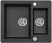 Zlewozmywaki - AXIS MOJITO 80 | Czarny - miniaturka - grafika 1