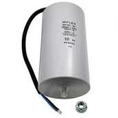 Akcesoria car audio - Miflex Kondensator rozruchowy kondensator silnika 100F 450 V 65 X 119 mm przewód M8 MIFLEX 100uf 312825 - miniaturka - grafika 1