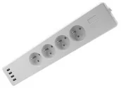 Systemy inteligentnych domów - iQtech Gniazdo sprytna iQtech SmartLife WT004 Wi-Fi 4x zásuvka + 4x USB IQTWT004) - miniaturka - grafika 1