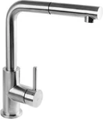 Baterie kuchenne - Omnires Albany bateria kuchenna z wyciąganą wylewką inox AB1455IN - miniaturka - grafika 1