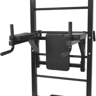 vidaXL Wielofunkcyjna poręcz ścienna do ćwiczeń, czarna vidaXL - Poręcze i drążki do podciągania - miniaturka - grafika 4