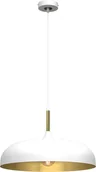 Lampy sufitowe - Milagro Lampa wisząca LINCOLN WHITE/GOLD 1xE27 MLP7899 - miniaturka - grafika 1