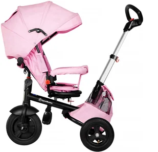 HyperMotion Rowerek trójkołowy Tobi Velar + folia przeciwdeszczowa - różowy TOBI VELAR PINK - Rowerki trójkołowe - miniaturka - grafika 29