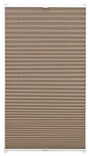 Żaluzje - Gardinia Easyfix 33403 żaluzja plisowana z 2 przesuwanymi szynami, 40 cm x 130 cm, kolor: brązowoszary (taupe) 33403 - miniaturka - grafika 1