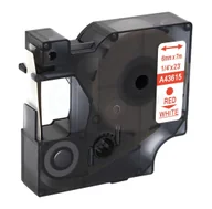 Etykiety do drukarek - Dymo strefadrukarek.pl Taśma D1 43615 6mm x 7m biała czerwony nadruk - zamiennik | OSZCZĘDZAJ DO 80% - ZADZWOŃ! 730811399 PROMOCJA! D1-43615 - miniaturka - grafika 1