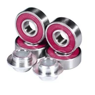 Akcesoria do skatingu - MGP Madd gear mgx Krunk K2 ABEC-9 Chrome (4-pak) łożyska do hulajnogi wyczynowej 10921 - miniaturka - grafika 1