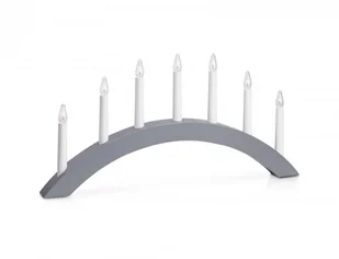 Markslojd Świecznik stołowy szary ATLE 705810 705810 - Oświetlenie świąteczne - miniaturka - grafika 2