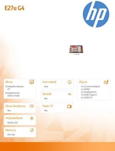 HP E27u G4 189T3AA - Monitory - miniaturka - grafika 6