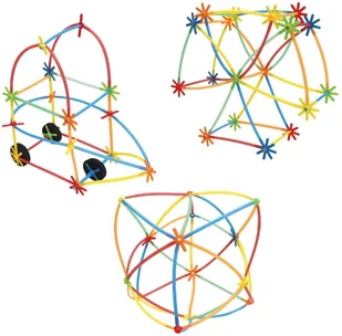 Askato Klocki słomki MIDI 408 elementów - Zabawki konstrukcyjne - miniaturka - grafika 3