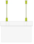 Oprawy, klosze i abażury - Intelight Zestaw montażu zwieszanego SUPREMA INLEWA 94492 - miniaturka - grafika 1