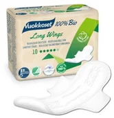 Podpaski - Vuokkoset Vuokkoset, podpaski ze skrzydełkami Long 100% Bio, 10 szt. - miniaturka - grafika 1