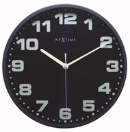 Zegary - Nextime ścienny Dash Black 35 cm (3053zw) - miniaturka - grafika 1
