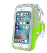 Etui i futerały do telefonów - Mobilari ETUI OPASKA NA RAMIĘ DO BIEGANIA TELEFON 4.7'' ZIELONY M222001 - miniaturka - grafika 1
