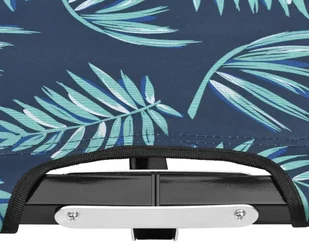 vidaXL Dwuosobowy leżak, składany, wzór w liście, stal 310354 - Leżaki ogrodowe - miniaturka - grafika 4