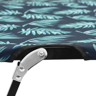 vidaXL Dwuosobowy leżak, składany, wzór w liście, stal 310354 - Leżaki ogrodowe - miniaturka - grafika 5