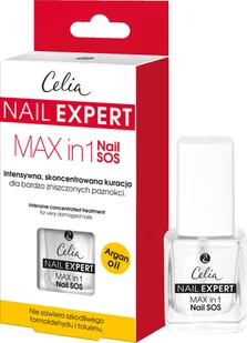 CELIA Odżywka Nail Expert Max in 1 Nail SOS Celia - Odżywki do paznokci - miniaturka - grafika 4